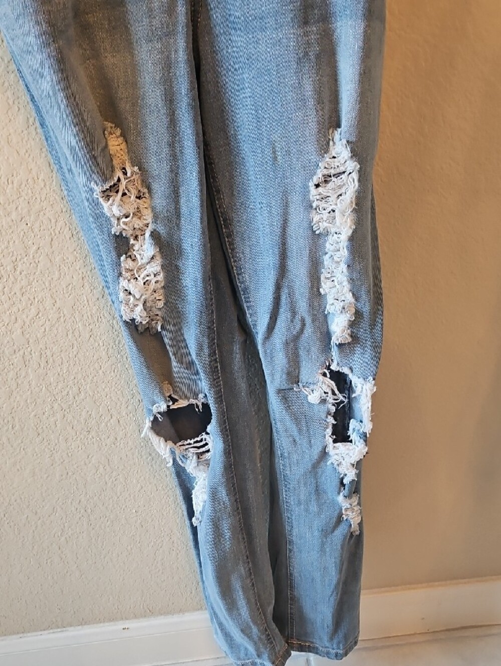 Highway Jeans Light Blue Ripped Denim Overalls Jumpsuit - Picture 4 of 11